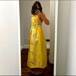 ZARA LIMITED EDITION Gold Embroidered Dress